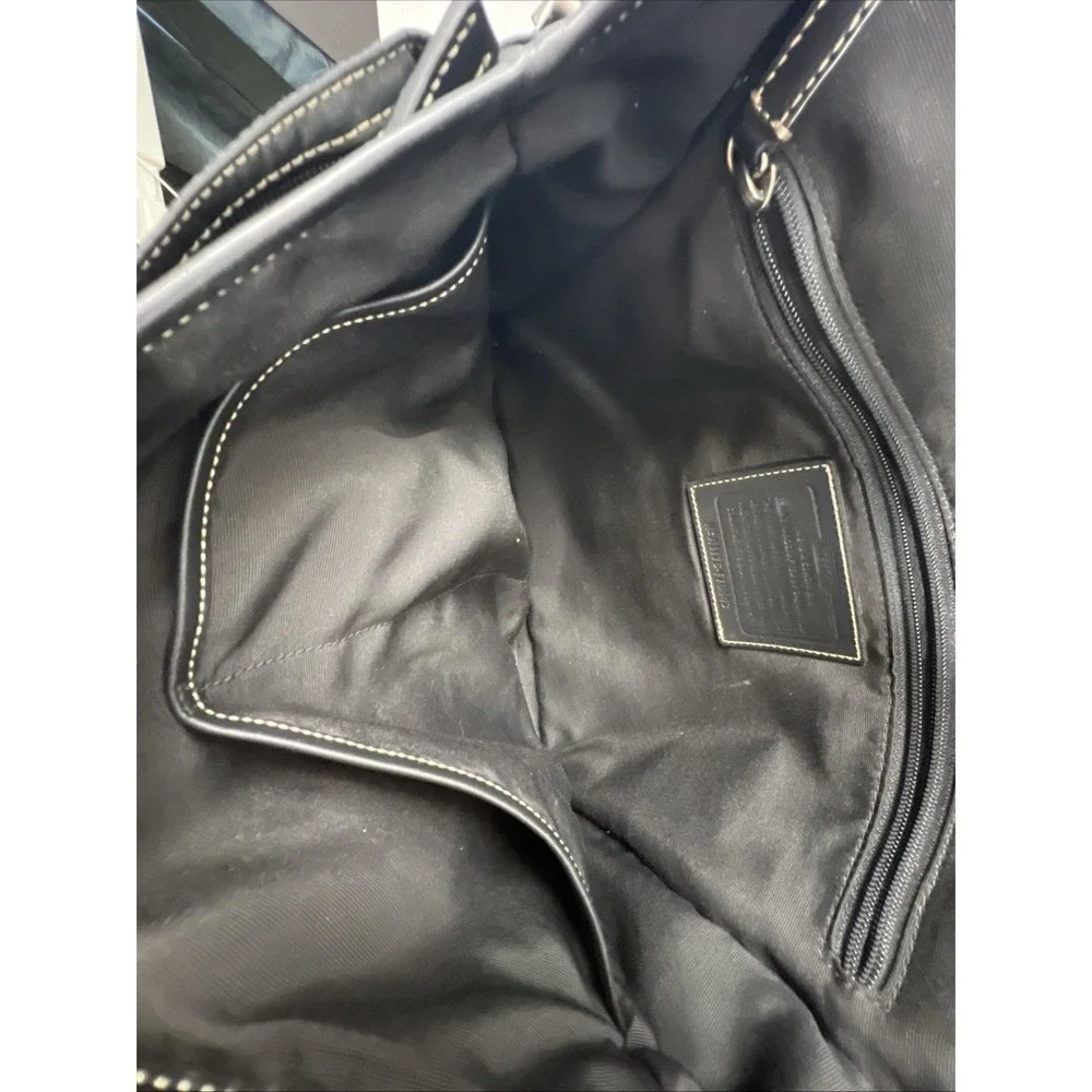 Coach Men's Black Messenger Bag Crossbody Adjustable Strap, Y2K